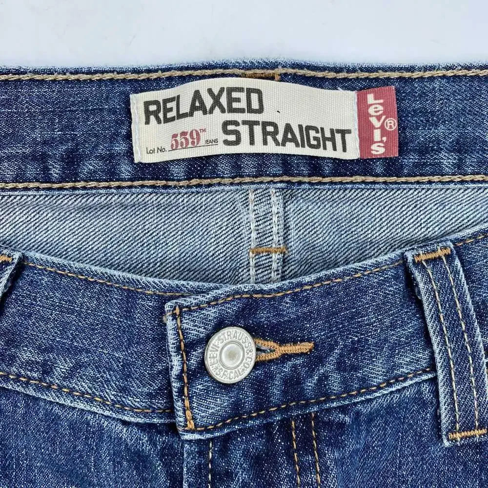 Levi’s Dark Wash 559 Relaxed Straight Jeans | Regular 34